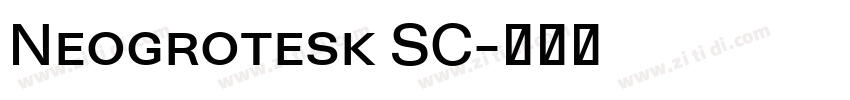 Neogrotesk SC字体转换